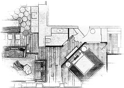 Планировочное решение интерьера